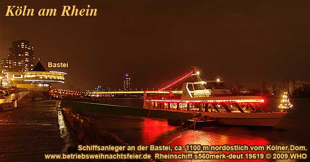 Weihnachtsfeier Kln Rhein, Betriebsweihnachtsfeier Schifffahrt ab Bastei.