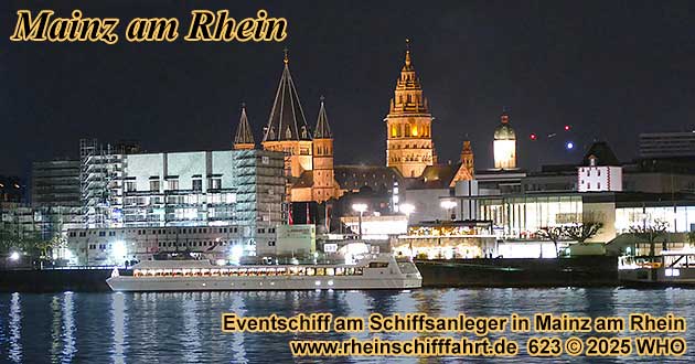 Betriebsweihnachtsfeier bei Mainz auf dem Rhein, Weihnachtsfeier