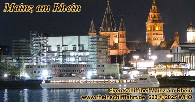 Betriebsweihnachtsfeier bei Mainz auf dem Rhein, Weihnachtsfeier