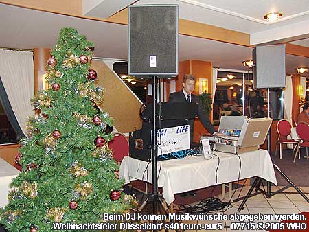 Rheinschifffahrt Weihnachtsfeier Düsseldorf mit DJ